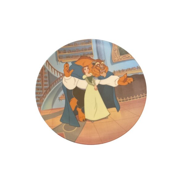 Disney Limited Edition Collectors Plate "A Gift For Belle" By Knowles Beauty And - Picture 1 of 2